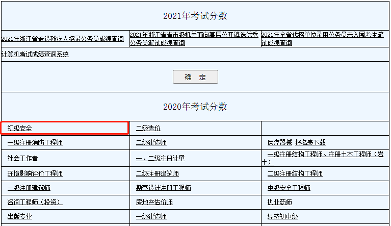 环球网校官宣:2020年浙江初级注册安全工程师成绩查询入口
