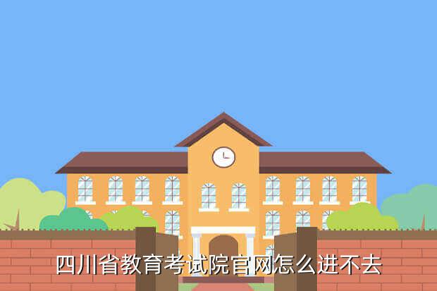 四川省教育考试院官网怎么进不去
