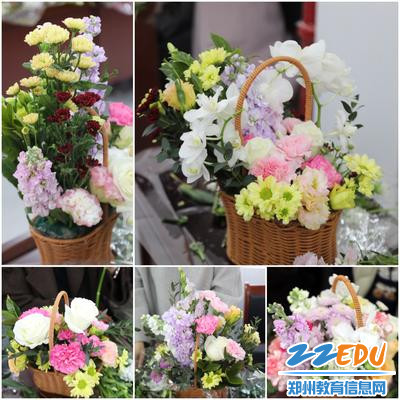 DIY花艺活动_郑州插花学校_郑州市第四十一高级中学女教师插花技巧